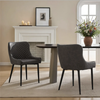 Daviyon Faux Leather Dining Chairs