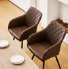 Moree Faux Leather Swivel Dining Chair