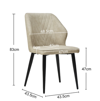 Daviyon Faux Leather Dining Chairs
