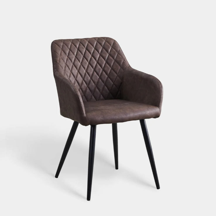 Moree Faux Leather Dining Chairs [Set of 2]