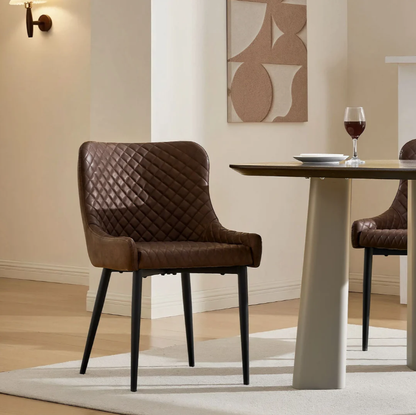 Daviyon Faux Leather Dining Chairs