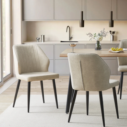 Danforth Faux Leather Dining Chairs [Set of 2]
